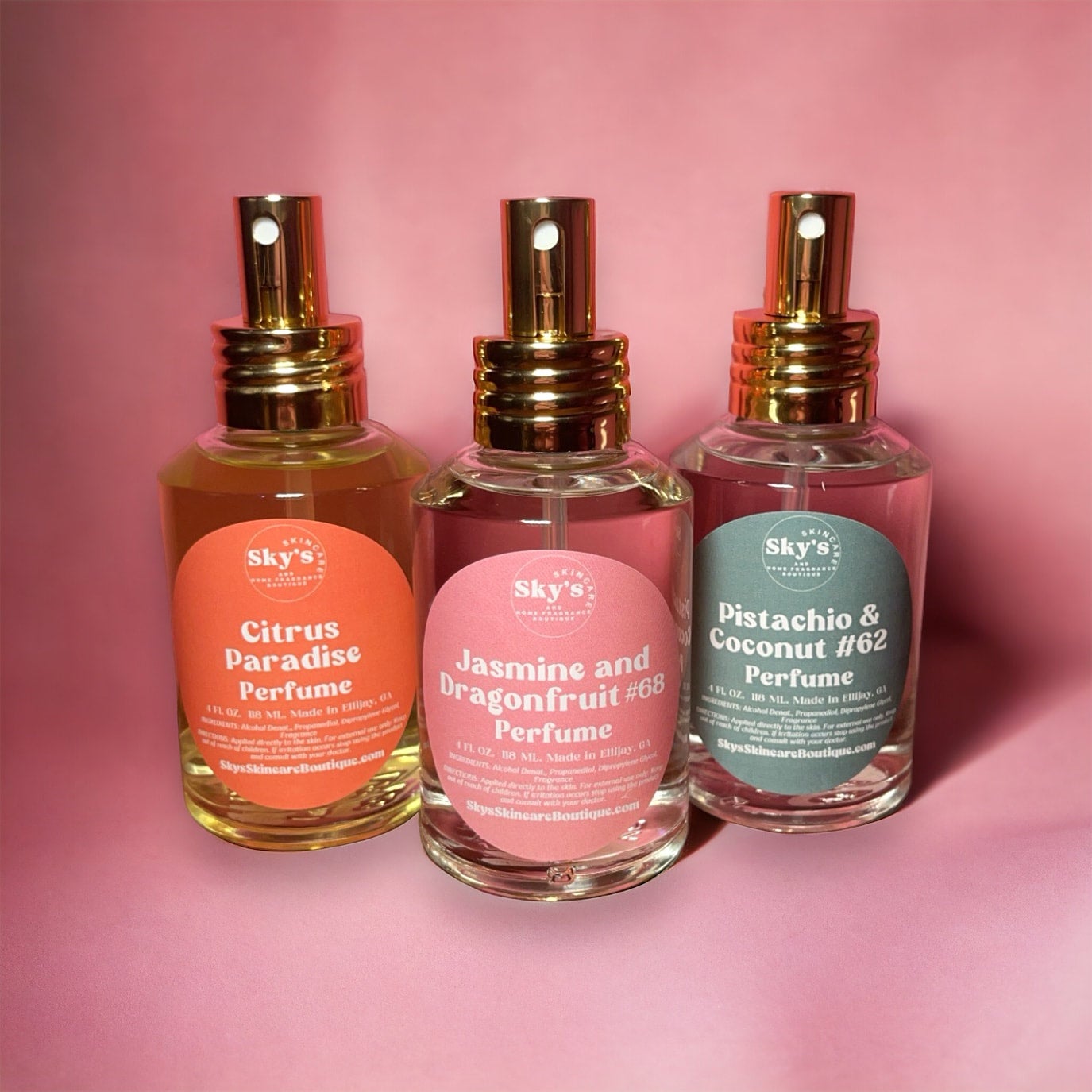 Perfume 4oz | Sky's Skincare and Home Fragrance Boutique